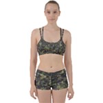 Green Camouflage Military Army Pattern Perfect Fit Gym Set