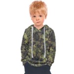 Green Camouflage Military Army Pattern Kids  Overhead Hoodie