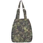 Green Camouflage Military Army Pattern Center Zip Backpack