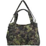 Green Camouflage Military Army Pattern Double Compartment Shoulder Bag