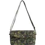 Green Camouflage Military Army Pattern Removable Strap Clutch Bag