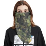Green Camouflage Military Army Pattern Face Covering Bandana (Triangle)