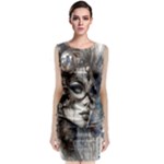 Woman in Space Sleeveless Velvet Midi Dress