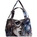 Woman in Space Double Compartment Shoulder Bag