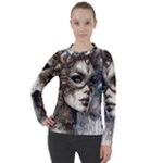 Woman in Space Women s Pique Long Sleeve T-Shirt