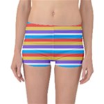 Stripes Pattern Design Lines Reversible Boyleg Bikini Bottoms