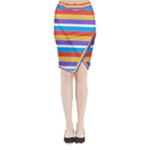 Stripes Pattern Design Lines Midi Wrap Pencil Skirt