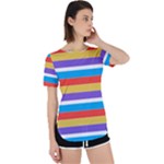 Stripes Pattern Design Lines Perpetual Short Sleeve T-Shirt