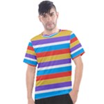 Stripes Pattern Design Lines Men s Sport Top