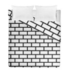 Bricks Wall Pattern Seamless Duvet Cover Double Side (Full/ Double Size)