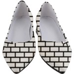 Bricks Wall Pattern Seamless Women s Block Heels 