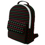 Geometric Pattern Design Line Flap Pocket Backpack (Small)
