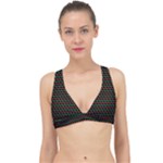 Geometric Pattern Design Line Classic Banded Bikini Top