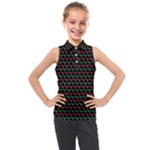 Geometric Pattern Design Line Kids  Sleeveless Polo T-Shirt