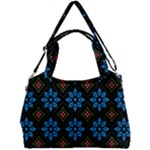 Flowers Pattern Floral Seamless Double Compartment Shoulder Bag