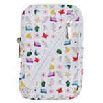 Snails Butterflies Pattern Seamless Belt Pouch Bag (Large)