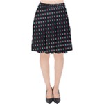 Pattern Dots Dot Seamless Velvet High Waist Skirt