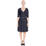 Pattern Dots Dot Seamless Wrap Up Cocktail Dress