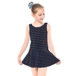 Pattern Dots Dot Seamless Kids  Skater Dress Swimsuit