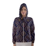 Pattern Seamless Antique Luxury Women s Hooded Windbreaker