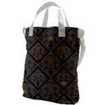 Pattern Seamless Antique Luxury Canvas Messenger Bag