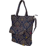 Pattern Seamless Antique Luxury Shoulder Tote Bag