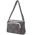 Pattern Seamless Antique Luxury Front Pocket Crossbody Bag