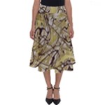 Marble Texture Pattern Seamless Perfect Length Midi Skirt