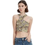 Marble Texture Pattern Seamless Cut Out Top