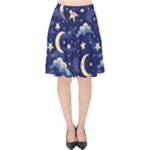 Night Moon Seamless Velvet High Waist Skirt