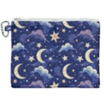 Night Moon Seamless Canvas Cosmetic Bag (XXL)