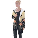 Flowers Space Longline Hooded Cardigan