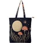 Flowers Space Double Zip Up Tote Bag