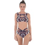 Mandala Design Pattern Bandaged Up Bikini Set 