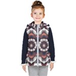 Mandala Design Pattern Kids  Hooded Puffer Vest