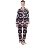 Mandala Design Pattern Women s Long Sleeve Satin Pajamas Set	
