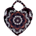 Mandala Design Pattern Giant Heart Shaped Tote
