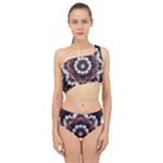 Mandala Design Pattern Spliced Up Two Piece Swimsuit