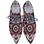 Mandala Design Pattern Pointed Oxford Shoes