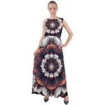 Mandala Design Pattern Chiffon Mesh Boho Maxi Dress