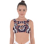 Mandala Design Pattern Bandaged Up Bikini Top