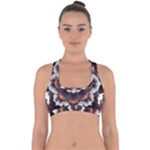 Mandala Design Pattern Cross Back Hipster Bikini Top 