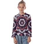 Mandala Design Pattern Kids  Frill Detail T-Shirt
