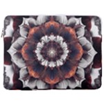 Mandala Design Pattern 17  Vertical Laptop Sleeve Case With Pocket