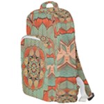 Mandala Floral Decorative Flower Double Compartment Backpack