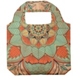 Mandala Floral Decorative Flower Foldable Grocery Recycle Bag