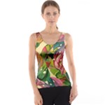 Monstera Colorful Leaves Foliage Women s Basic Tank Top