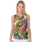 Monstera Colorful Leaves Foliage Women s Basketball Tank Top