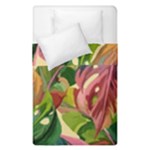 Monstera Colorful Leaves Foliage Duvet Cover Double Side (Single Size)