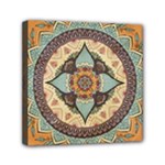 Mandala Floral Decorative Flower Mini Canvas 6  x 6  (Stretched)